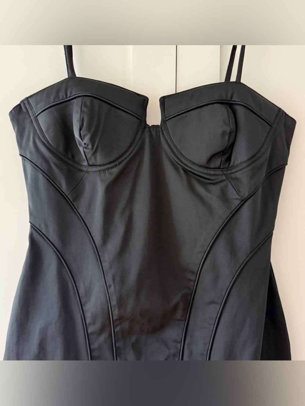 Walter by Walter Baker Black Bustier Cocktail Mini Dress, size S - Picture 2 of 7